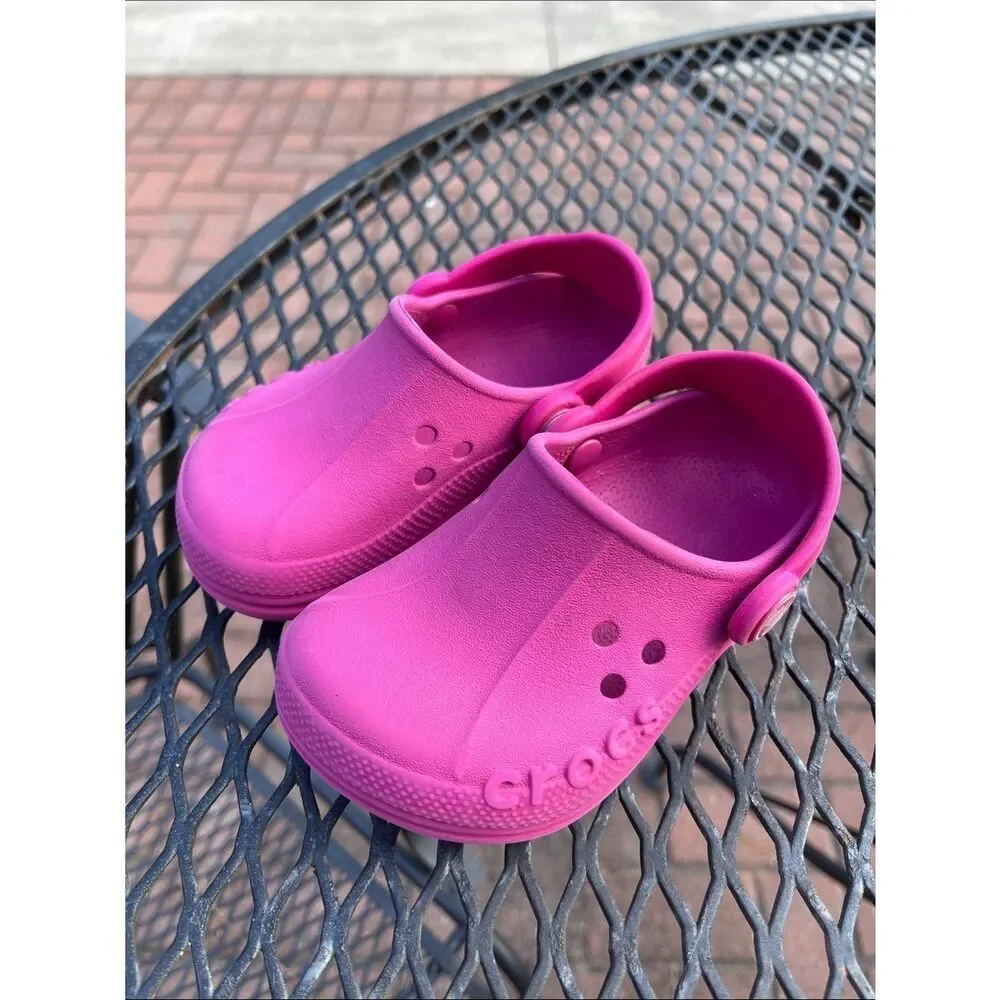 Crocs Baya Old Style Kids Clogs Pink Size 6/7